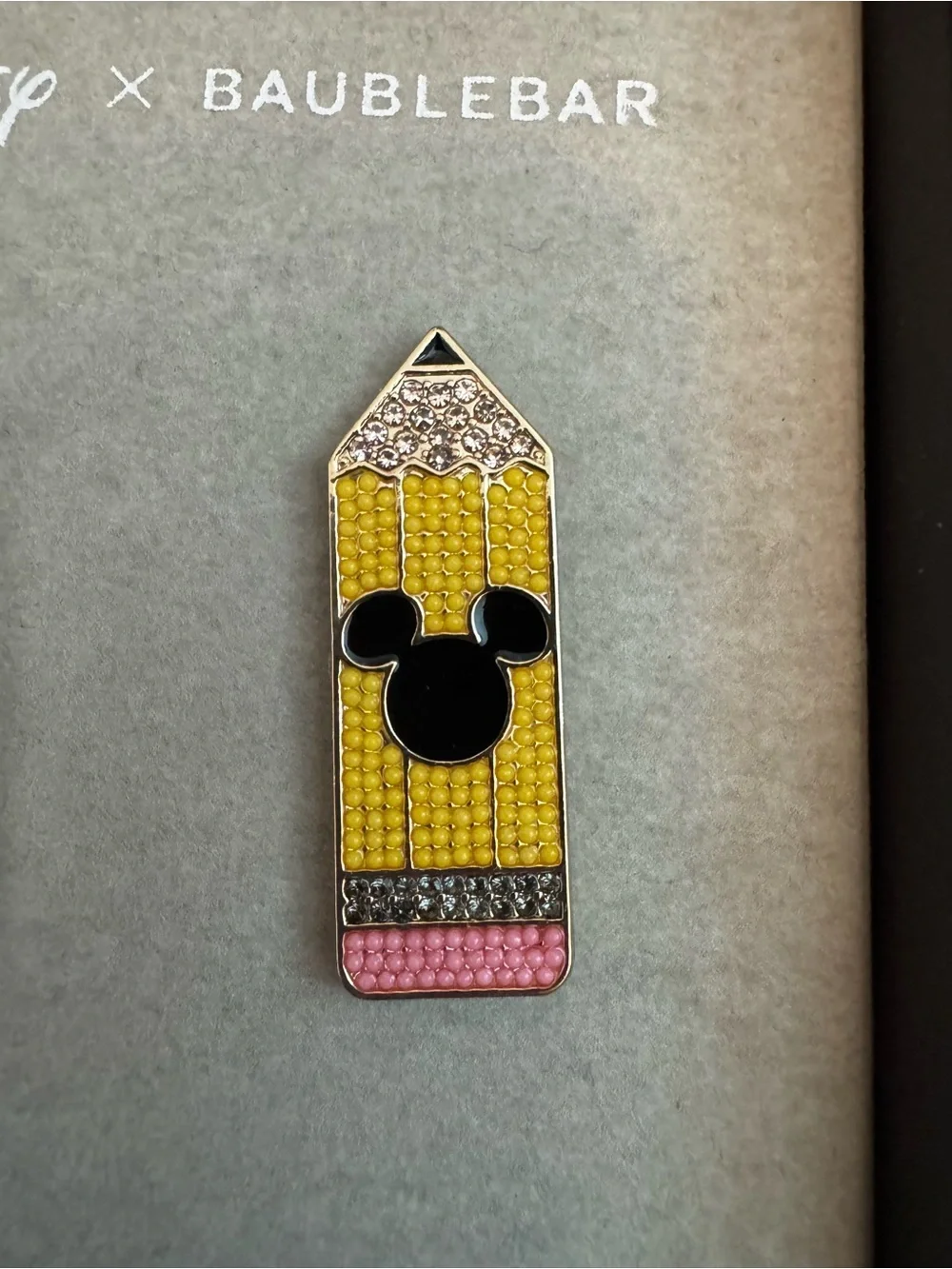 Disney x BaubleBar Mickey Mouse Pencil Stud Earrings NIB